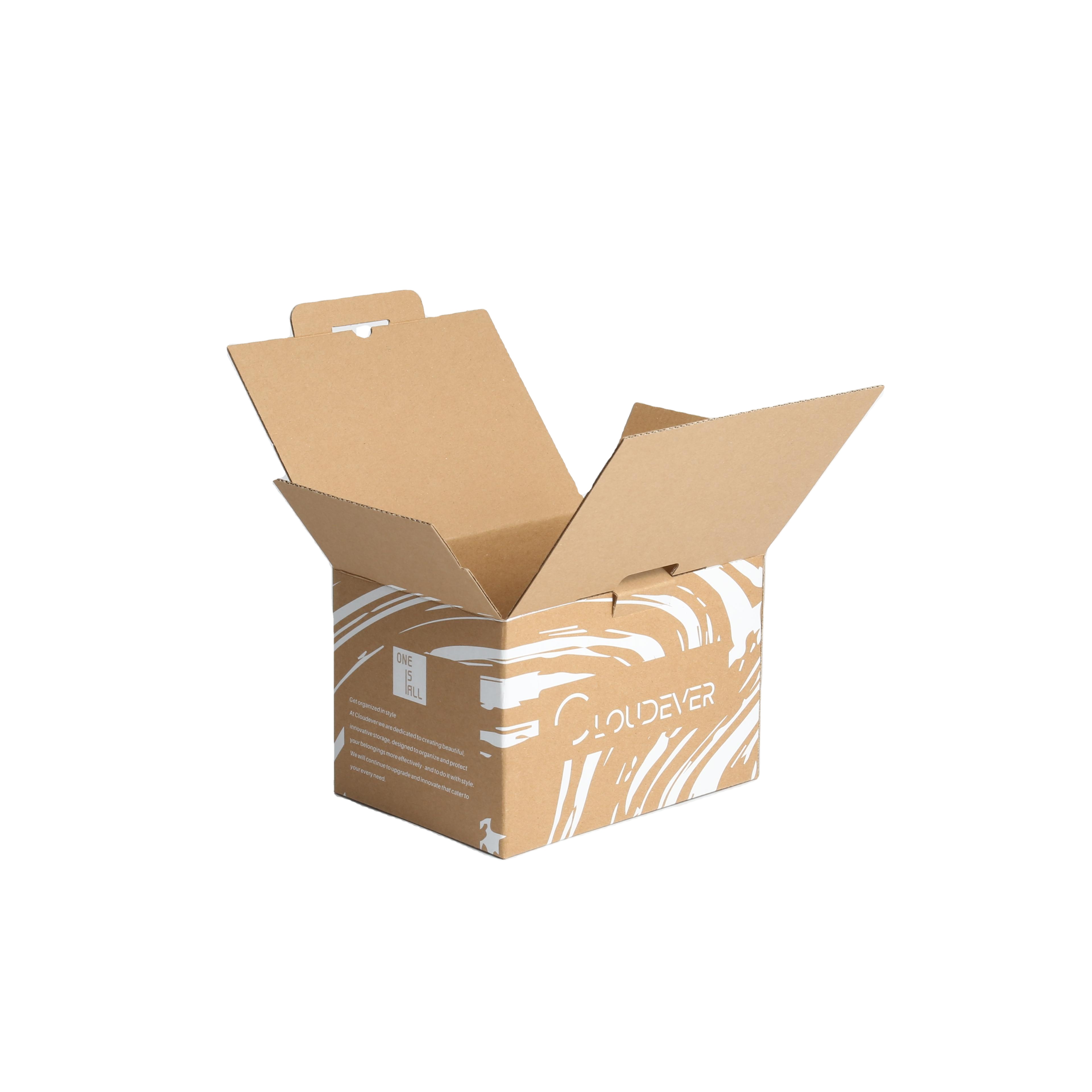 Corrugated Tuck End Box Plastics Liner Recycled Custom Logo Packaging for Clothing