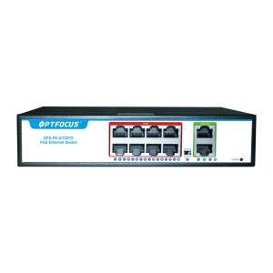 China Factory OEM 8 Port Ethernet POE Switch 8*10/100mbps POE Port+2*10/100/1000mbps UP-Link Port for CCTV factory