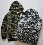 Spring Fashion Womens Mens Sherpa Jacket Casual Camouflage / Leopard Printed