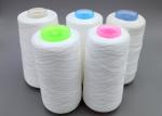 Nature White 302 303 Ring Spun Polyester Yarn Coats Polyester Thread For Jeans
