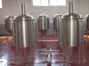 China Large Beer Brewing Equipment Stainless Steel Keg Barrel 5 Bbl Brewing System factory
