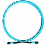 OM3 MPO 12 Fiber Cable , SM Patch Cord For QSFP Module