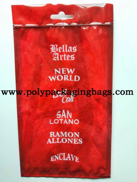 Transparent Window 3 Side Seal 0.08mm Cigar Humidor Bags