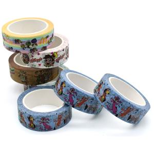China Custom Print Colored Decoration Adhesive Paper Waterproof Masking Washi Tapes factory