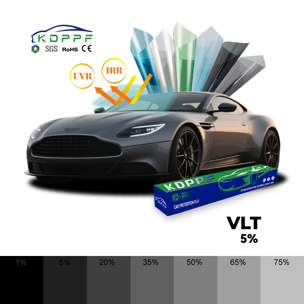 China 5% VLT Heat Resistant Privacy Protection Window Solar Film Car Window Tinting factory