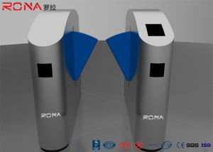 China Acrylic Flap Wings Security Barrier Gate , Automatic Systems Turnstiles CE Approval factory