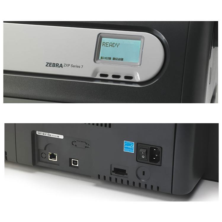 Zebra ZXP Series 7 Dual Sided ID Card Printer High Definition and Optional Lamination