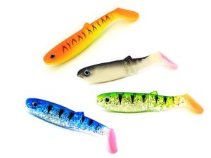 China Soft T Tail Monnow Lures PVC Bionic Fake Bait Fishing 16 Colors 8CM 6g factory