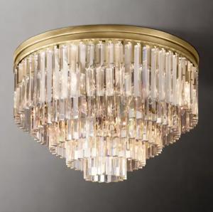 China E12 / Candelabra Art Crystal Modern Copper Ceiling Light AC 85V-265V factory