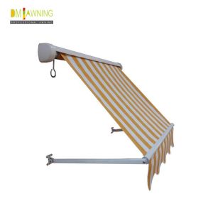 Patio Waterproof Windproof UV Resistence Aluminium Retractable Awning With Drop