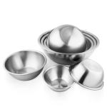 6pcs Stacking Nesting Stainless Steel Mixing Bowls For Space Saving Storage