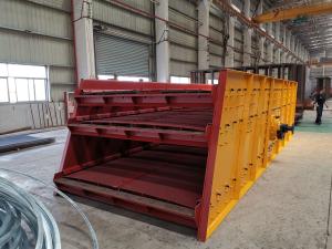 China Aggregate Circular Rotary Vibrating Screen Separator 120mm Soild Gravel Sand factory