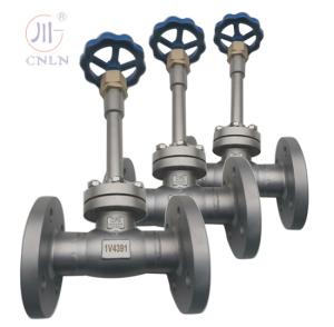 China Stainless Steel Flanged Cryogenic Globe Valve SS304/SS316 For LNG/LOX/LN2/LAR/LCO2 factory
