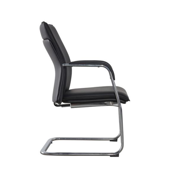 2mm Tube Revolving Computer Desk Chair Staff 3d Adjust Without Wheels BIFMA