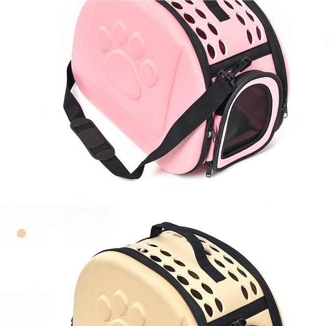 Stylish Cross-Body Breathable Foldable Outdoor Carrying Bag Portable Pet Car Bag