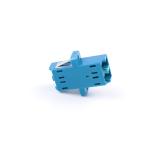 2 Ports PBT LC UPC Optic Fiber Adapter Eared Duplex Coupler for Optical Fiber