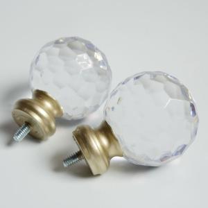 China KIEI EP1008 Curtain Pole Finials Outlet Curtain Caps factory