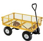 Tools Heavy Duty Utility Garden Lawn Wheelbarrow Trailer with Easy Removal