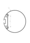 Diameter 60mm aluminum profile round for led tube light