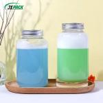 Screen Printing Round Round Milk Tea Plastic Bottle Customized Size