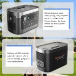 800W Portable Power Station Generator With Camping Mobile Lithium Battery