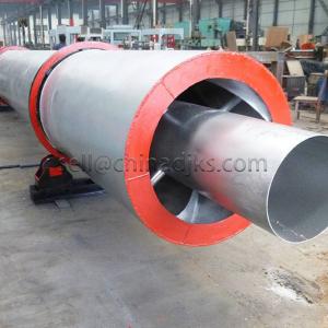 China Wet Type Double Shell Rotary Drum Dryer 25TPH For Silica Sand factory
