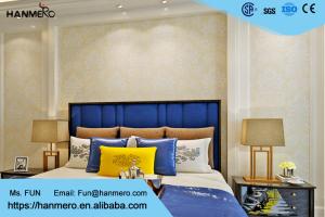 China Washable Interiors Europe Wallpaper Embossed , Contemporary Floral Wallpaper factory