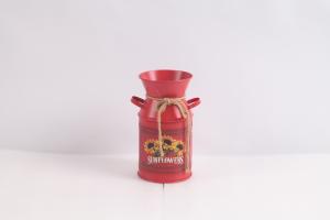 China Colorful Iron Vase Indoor Outdoor Placement Metal Decorations factory