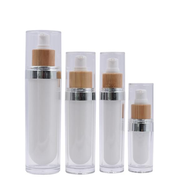 40ml 100g Airless Glass Cosmetic Bottles Moisturizers Airless Pump Jars Smooth