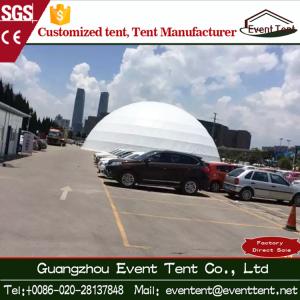 China Luxury White Geodesic Dome Tent With 850g / Sqm Double PVC Fabric factory