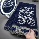 Water Soluble Supoo Tulle Lace with Velvet African Lace/Senegal Fabric Wedding