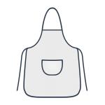 Comfort White Polyester Apron Sublimation Blanks For Adult And Kids Eco Friendly