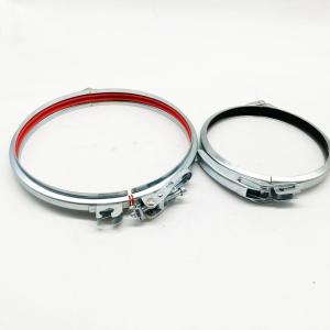 China 6&quot; Galvanised Pipe Repair Clamp Dust Extraction Modular Duct With Gasket factory