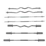 2.2m Gym Cap Barbell Olympic Super Curl Bar Ez Bar Curl 50mm Weight Lifting