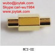 China High quality gold plated MCX jack to MCX jack coaxial adapter MCX-KK factory