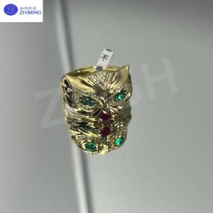 China Premium Custom Lab-Grown Colored Sapphire Gemstones Jewelry Rings Processing factory