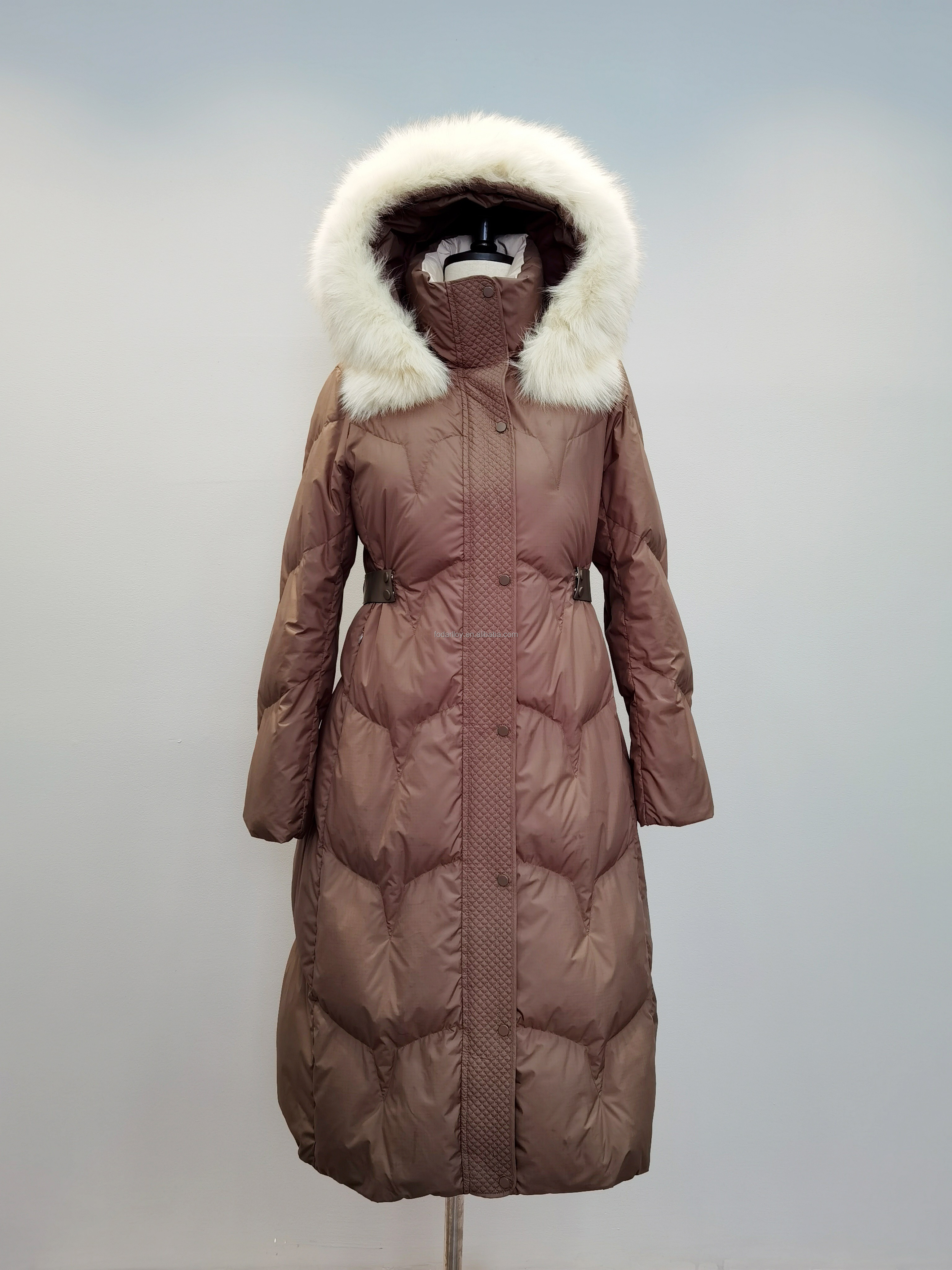 FODARLLOY Ladies Warm Hooded Cotton-padded Clothes Slim Long Down Winter Jackets Women Coats Woman Coat C77