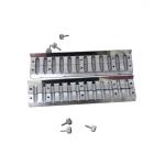 12 Holes Metal Lipstick Mold Double Color Slant Hot filling