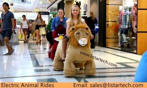 China Shopping Mall for Adult Animal Rides, Plush Electronic Kid Riding Horse Toy in Mall factory
