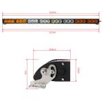 H Style 240W White to Yellow Color 24pcs 10W CREE LED LIGHT BAR 6000K 10-30V