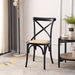 Garden Chair Hotel Outdoor Wood Dining Crossback Chair for Wedding Party Banquet
