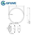 GFUVE FQ-RCTA03 3000A Rogowski Coil Flexible Current Probe Transformer CT