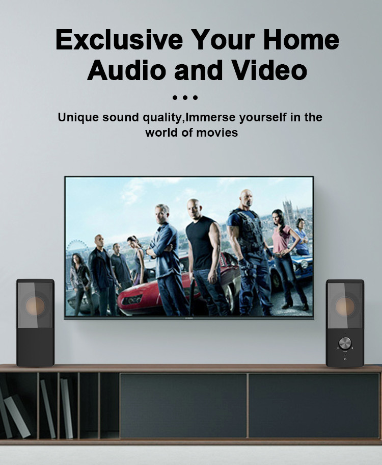 Widely Compatible 2.0 Multimedia Speake TV Surround Speakers 60Hz-20KHz