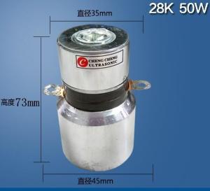 China 50w 28khz Industrial Ultrasonic Transducer For Cleaning factory