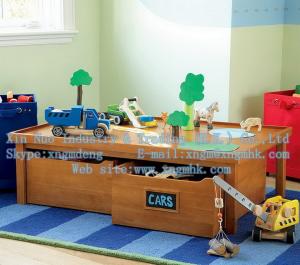 China Tables of wooden toys, wooden storage toy table, wooden storage table, wooden table factory