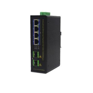 China 6 Port Industrial Gigabit Ethernet Switch 10Gbps IEEE802.3 1000Mbps factory
