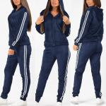 Custom Women Sport Clothing Fashion Hooded Training Track Sweat Suit Jogging