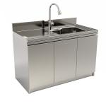SUS Stainless Steel Kitchen Cabinets , Stainless Steel Kitchen Cupboards Single