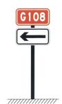 Factory Supply Traffic Intersection Notice Sign Road Guide Sign Road Signage