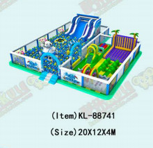 Large Slide Children Playground Inflatable With Big Ball Pool